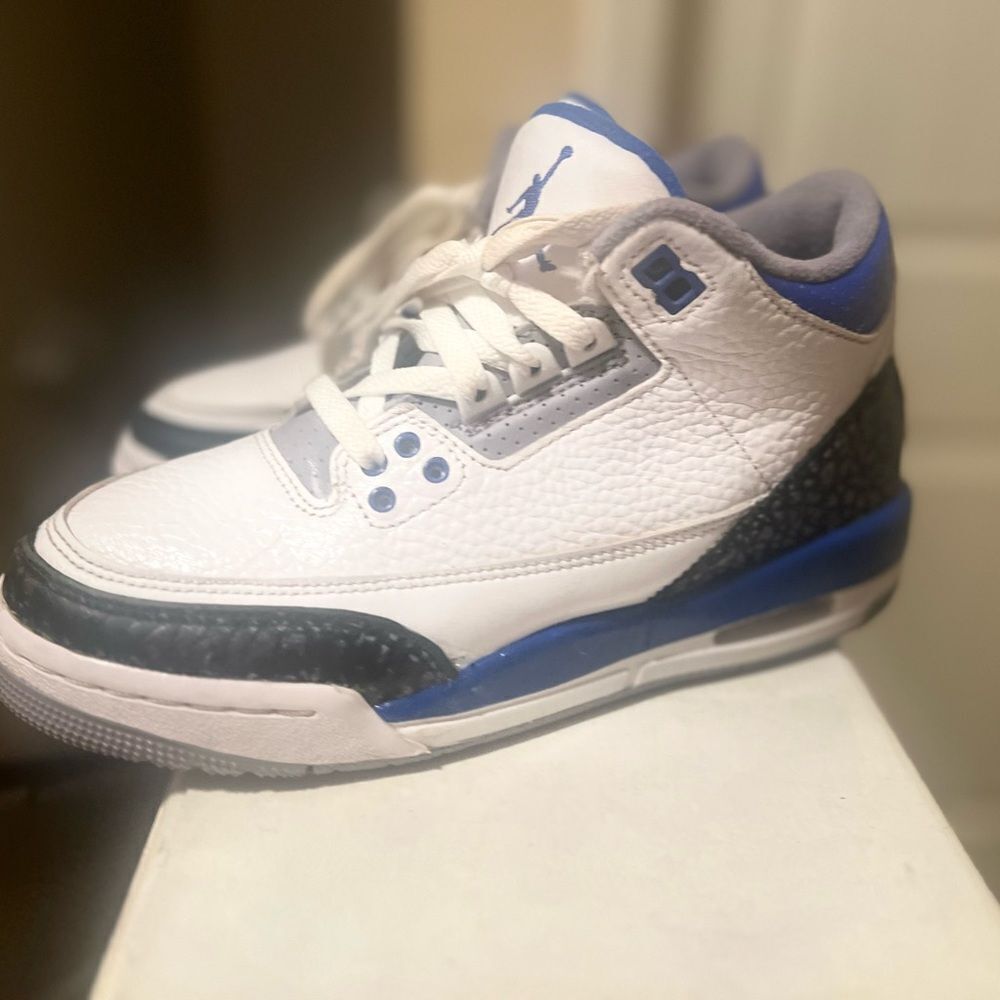 Jordan 3 Retro. Blue Racer. Kids. 5Y